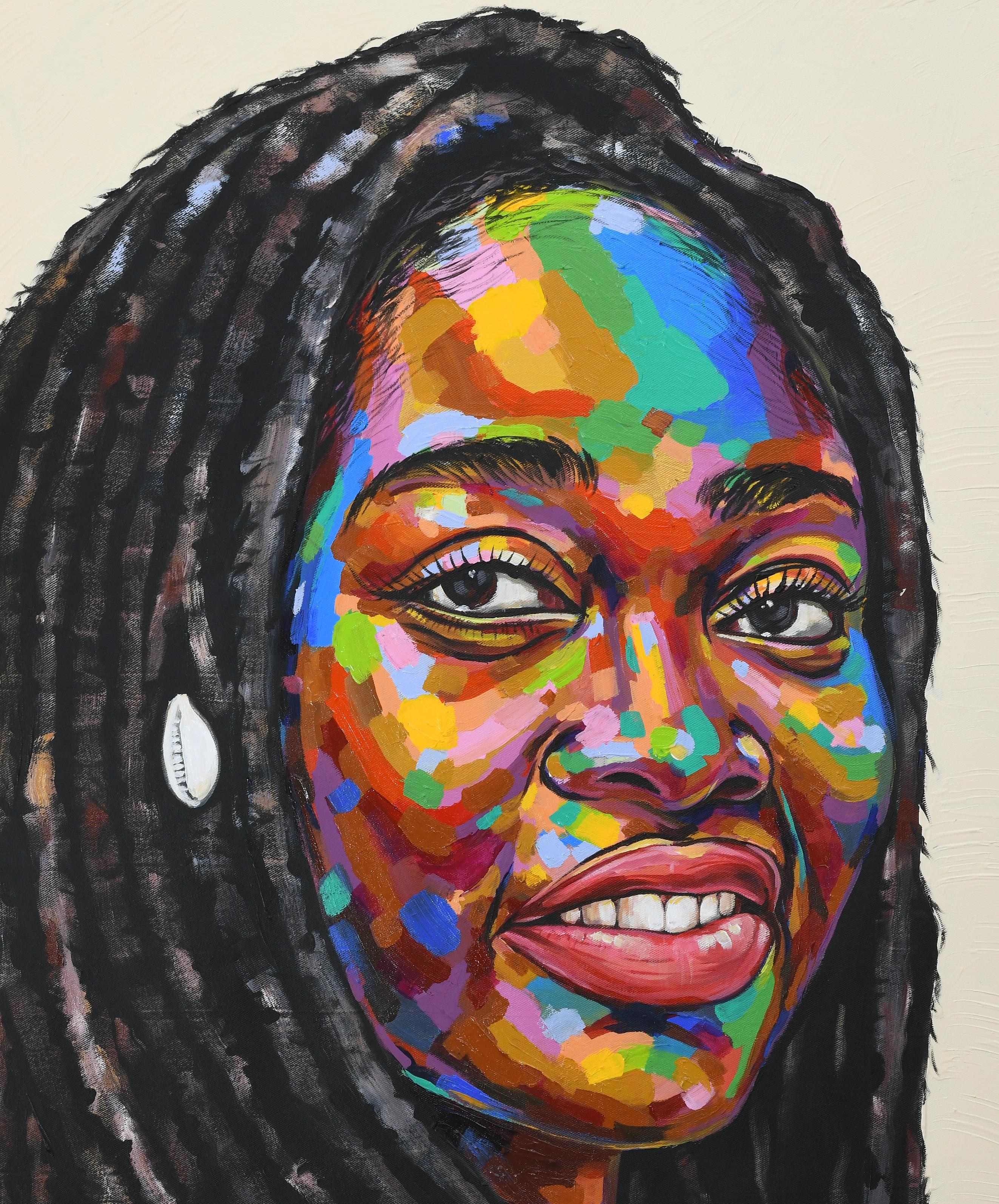 Stato d'animo 5 - Painting di Damola Ayegbayo 