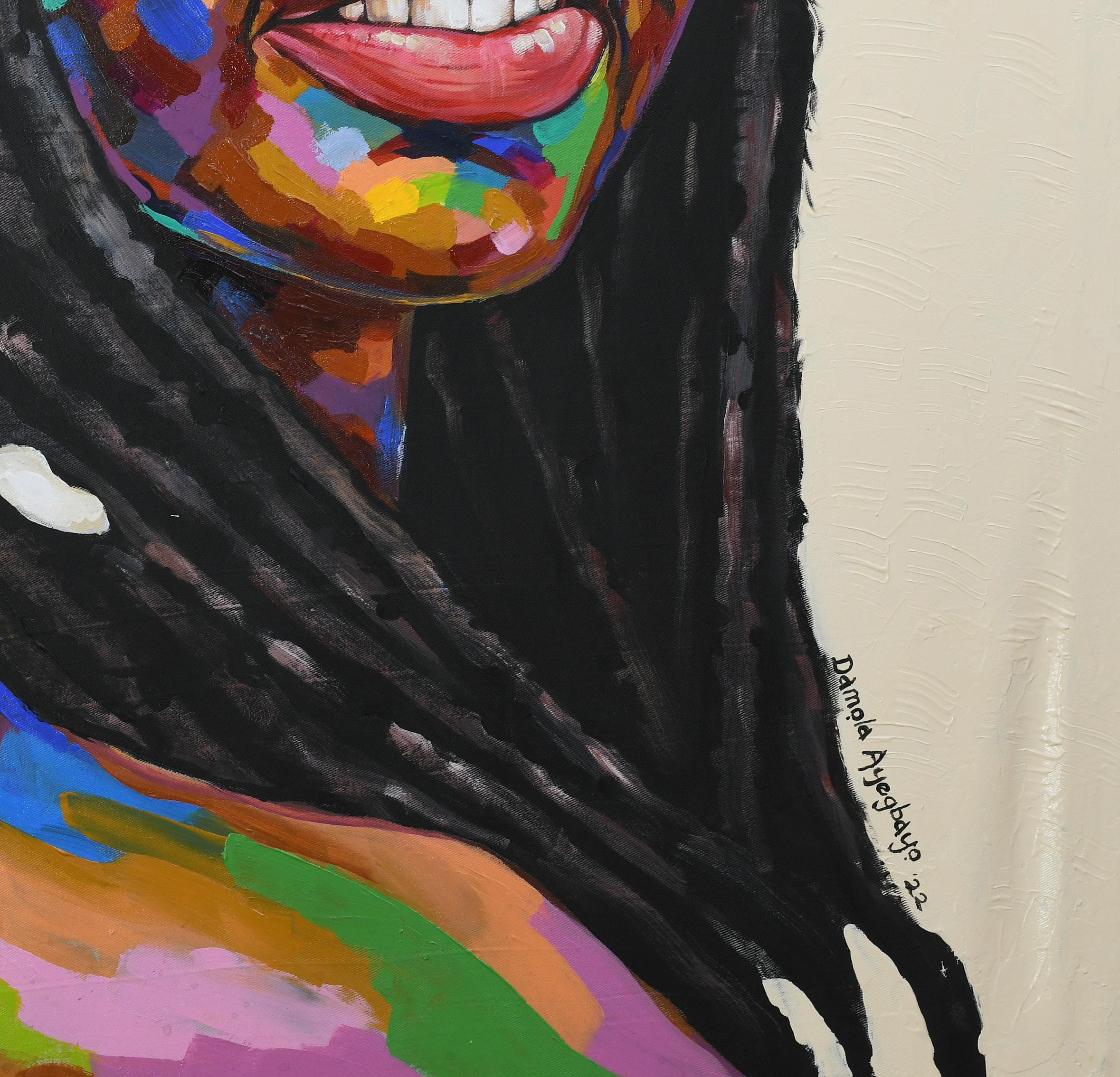 Stato d'animo 5 - Painting Contemporaneo di Damola Ayegbayo 