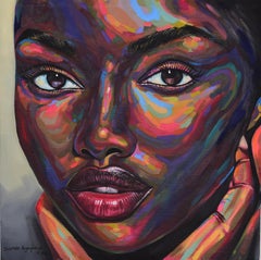 État d'esprit 13 - 21e siècle, Contemporain, Portrait figuratif, Afrique Femmes