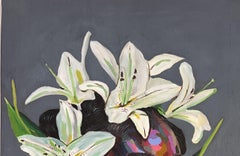 State of Mind 15 -21st Century, Contemporary, Figurative Portrait, Women, Floral