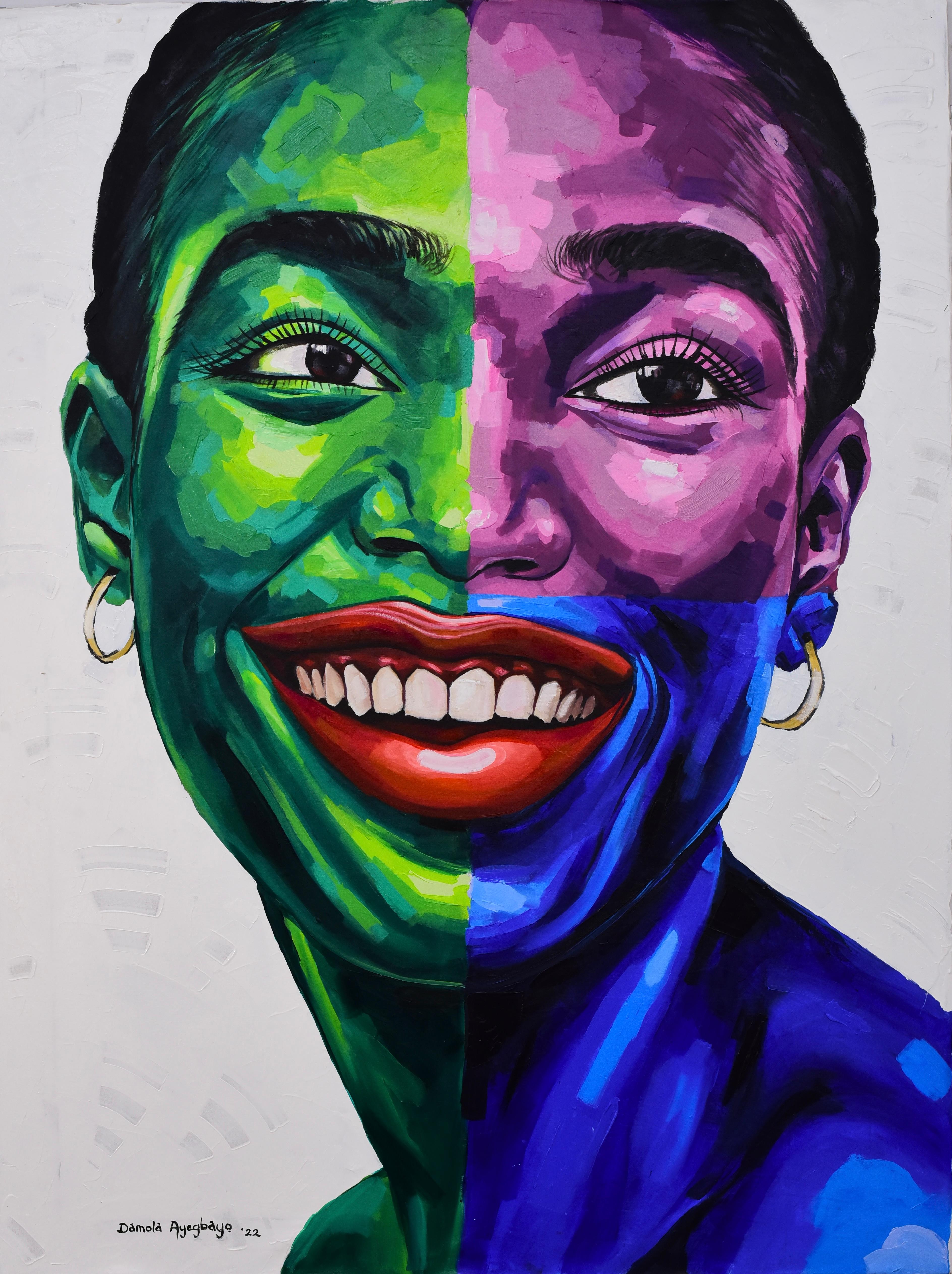 Damola Ayegbayo  Portrait Painting - The Other Side 5