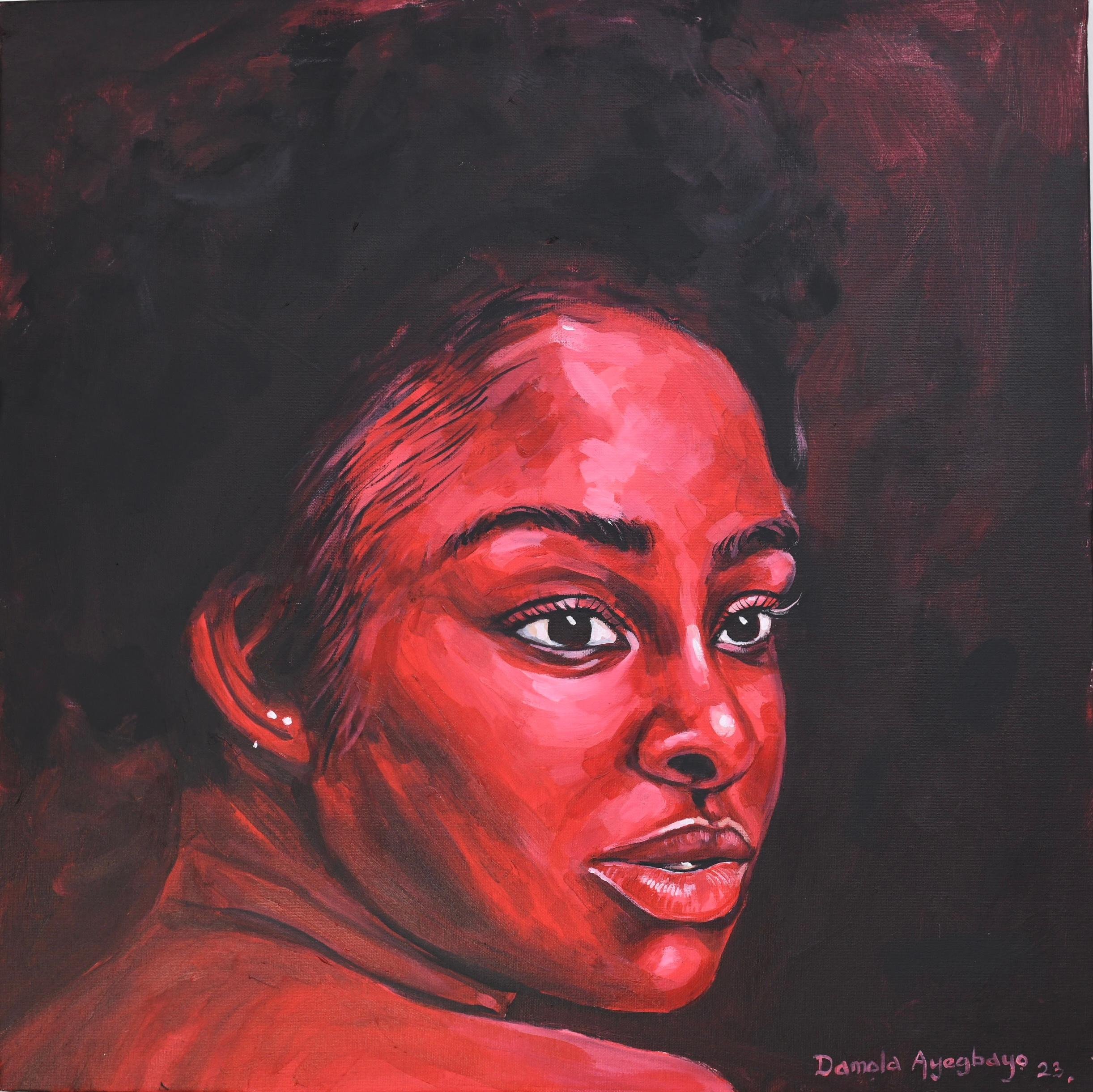 Damola Ayegbayo  Portrait Painting - The Other Side 7