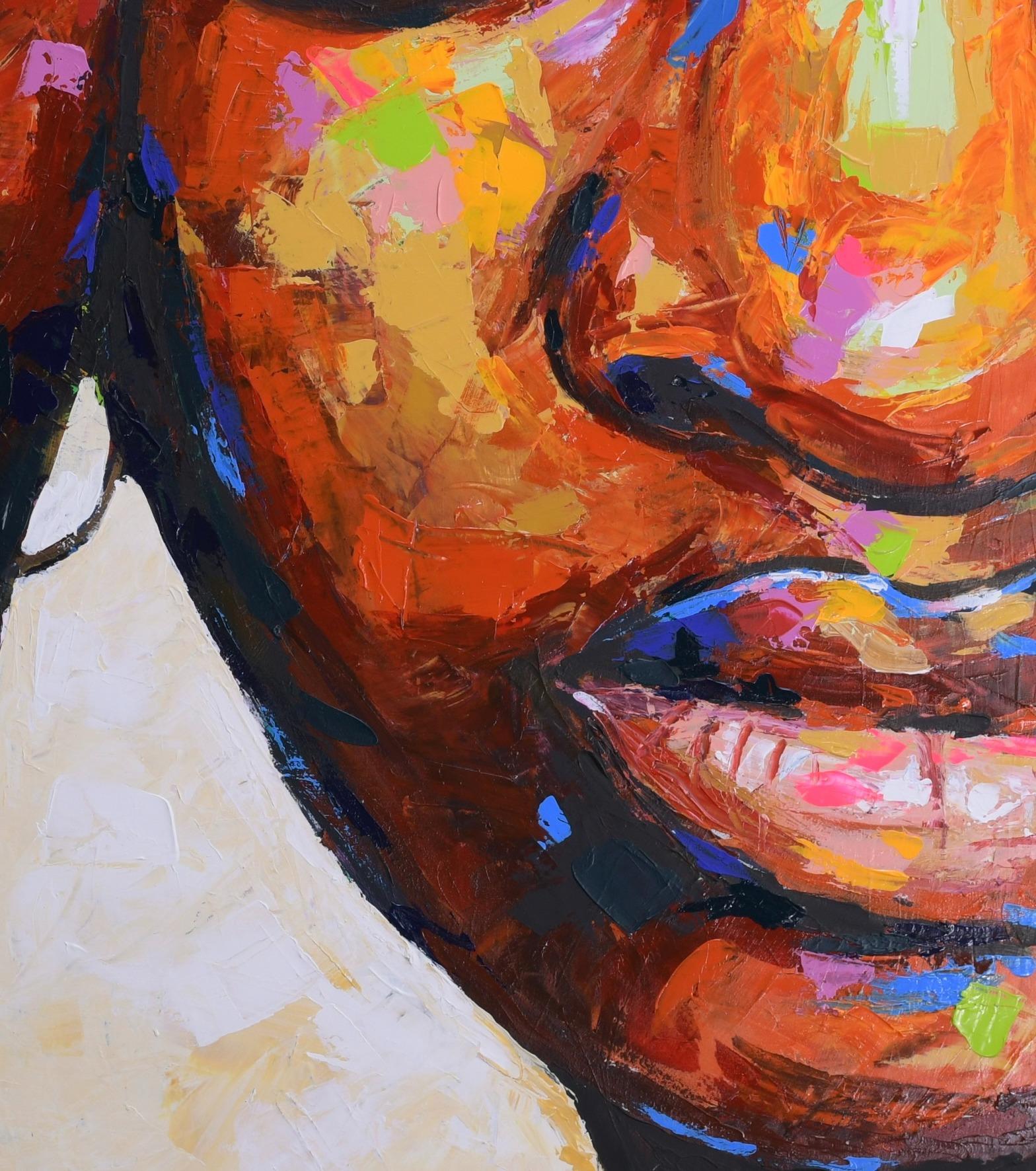 Amor incondicional - Painting Contemporáneo de Damola Ayegbayo 