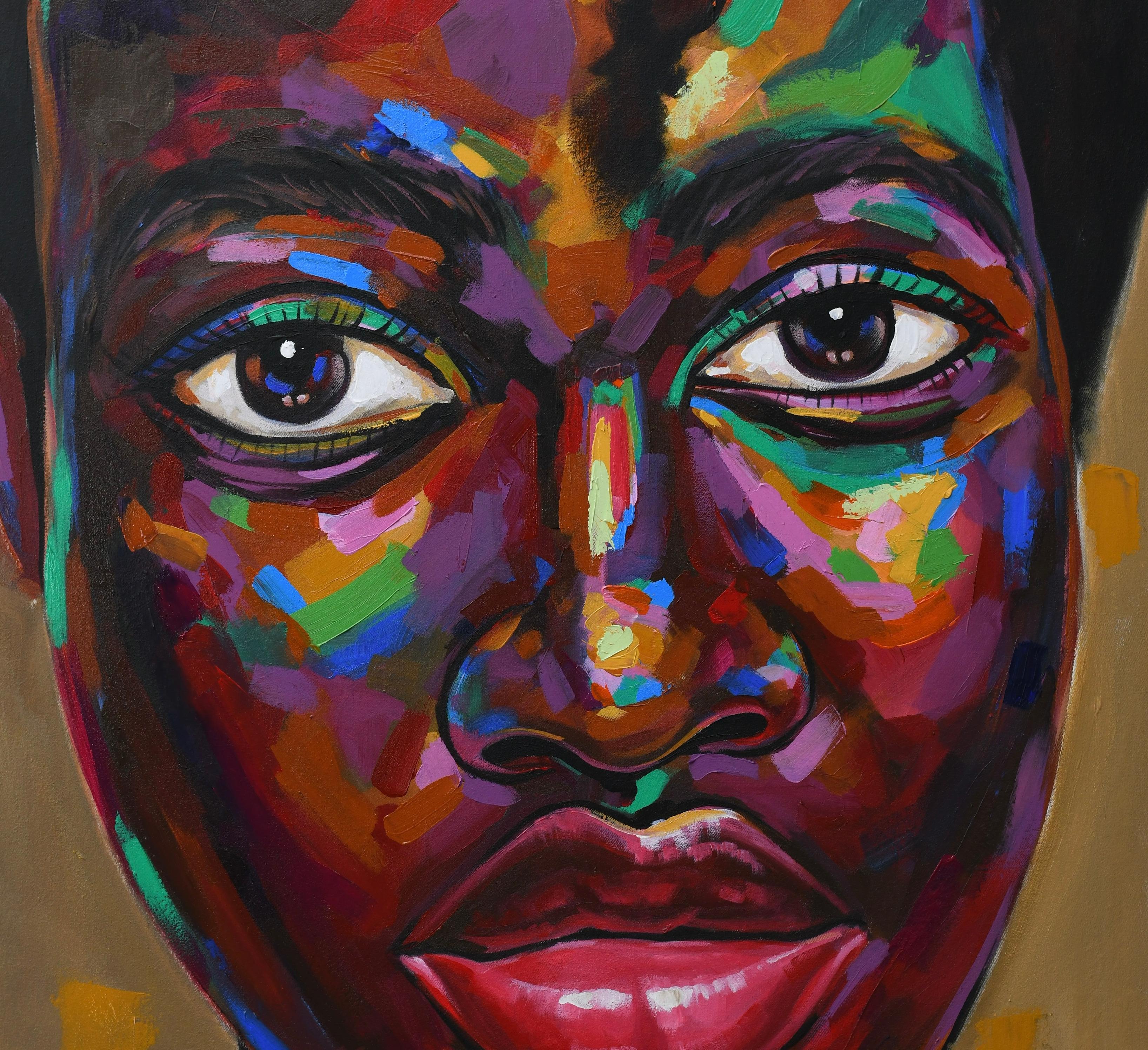 Vision Of Hope 4 - 21st Century, Contemporary, Figurative Portrait, Women, Face For Sale 1