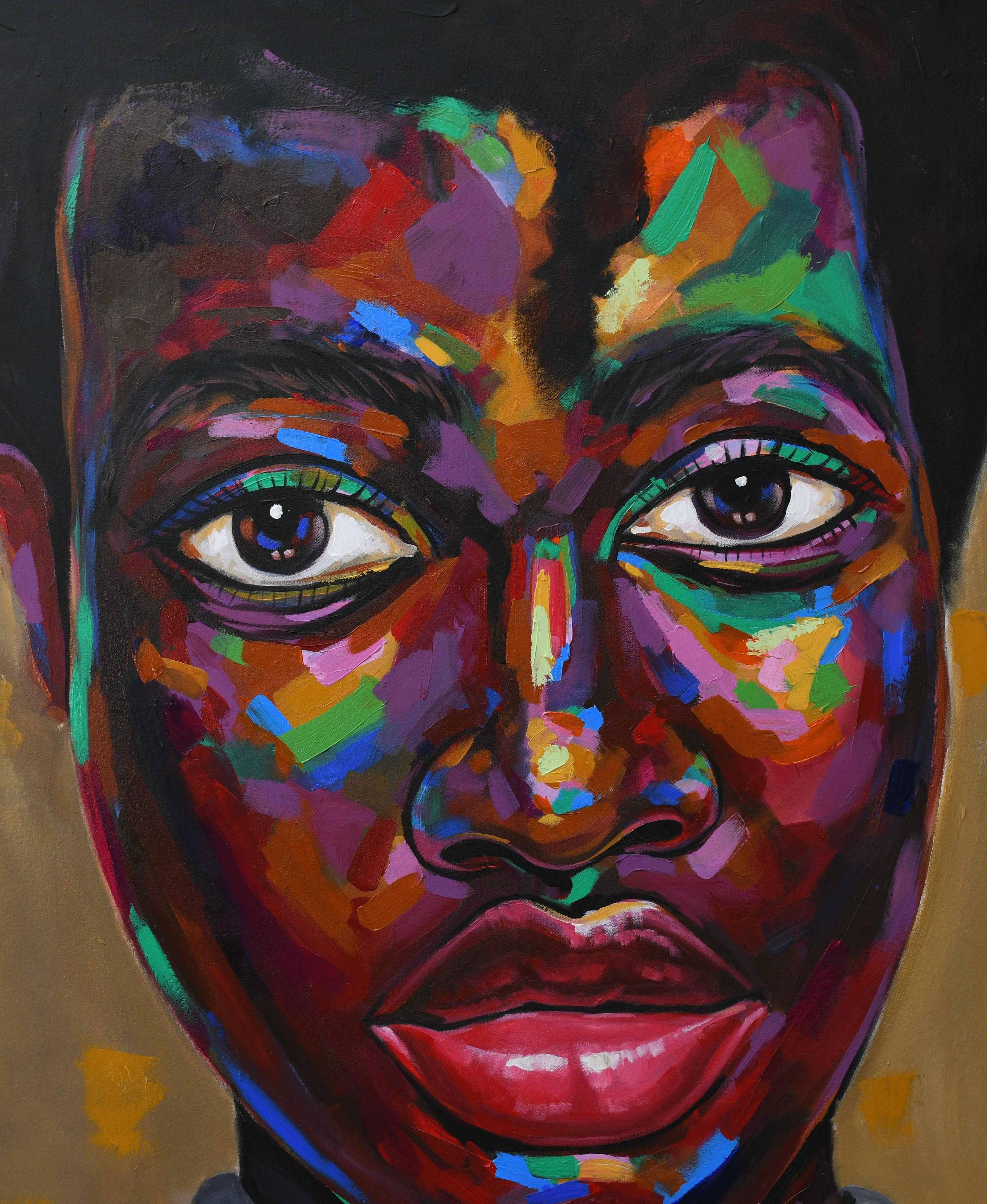 Vision Of Hope 4 - 21st Century, Contemporary, Figurative Portrait, Women, Face For Sale 3