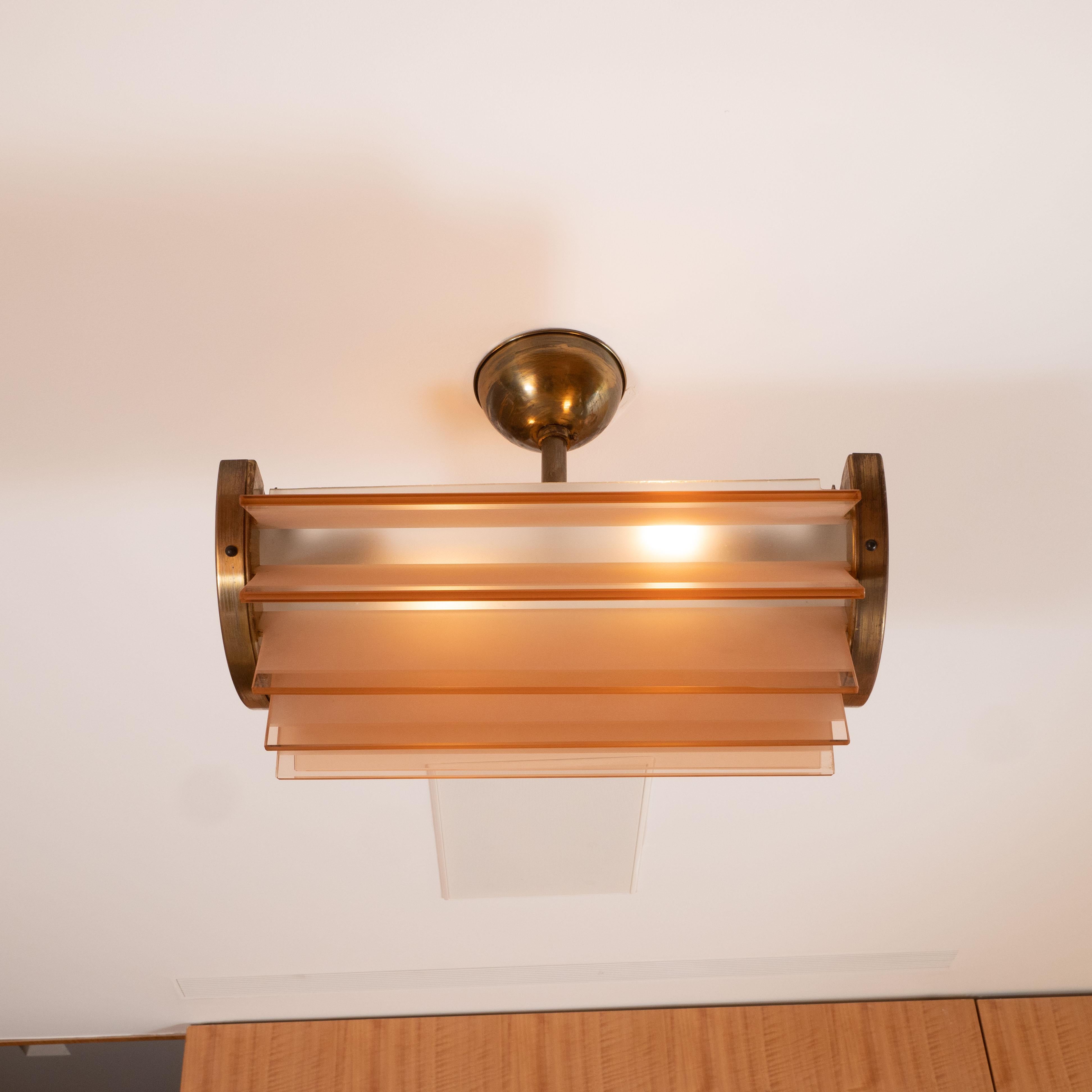 Art Deco Damon French Deco Hanging Ceiling Light Fixture from Alan Moss