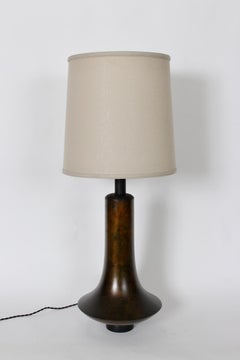 Damon Giffard for Hansen Table Lamp, Cast Bronze by Robert Anderson, 1950s