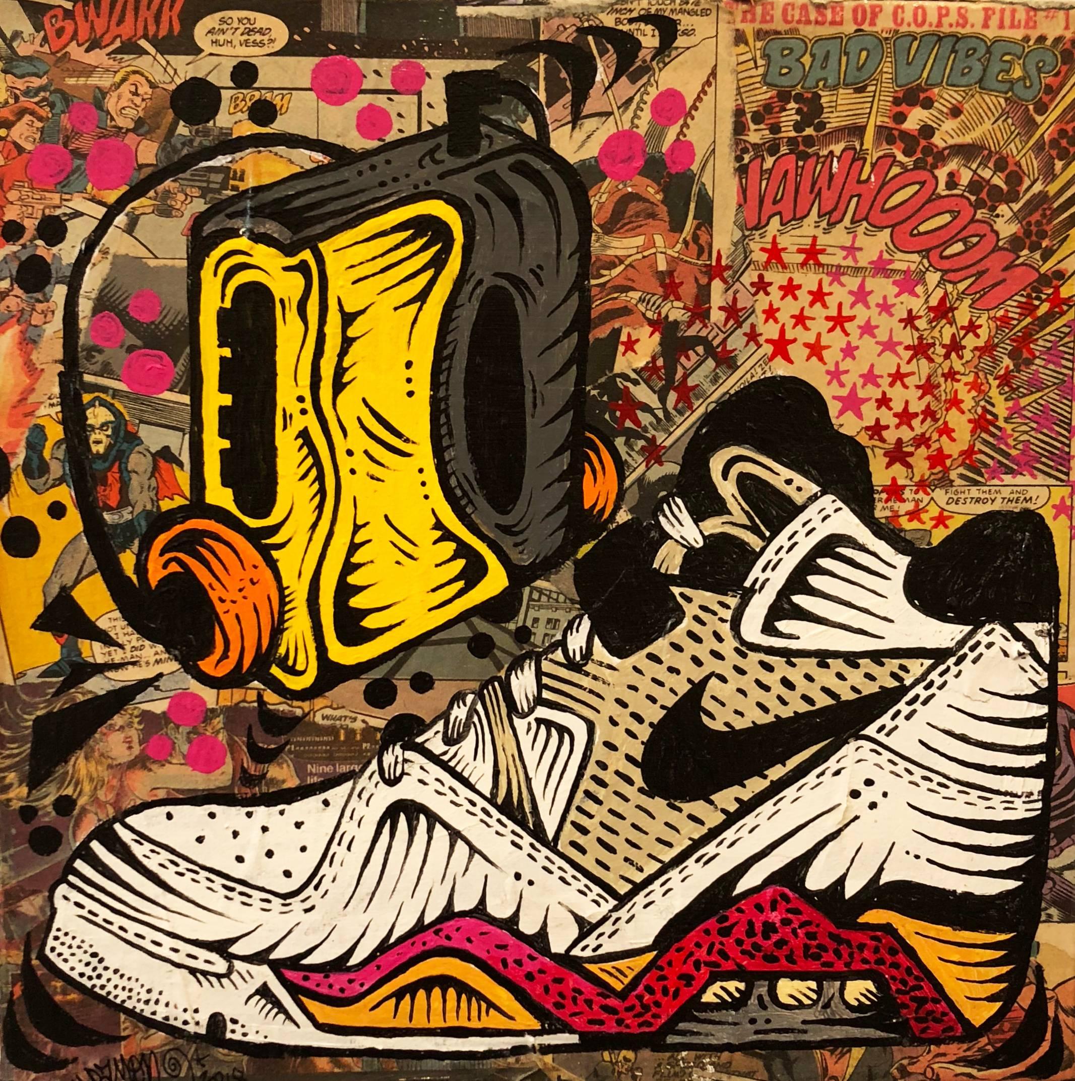 Cassette Player - Painting by Damon Johnson