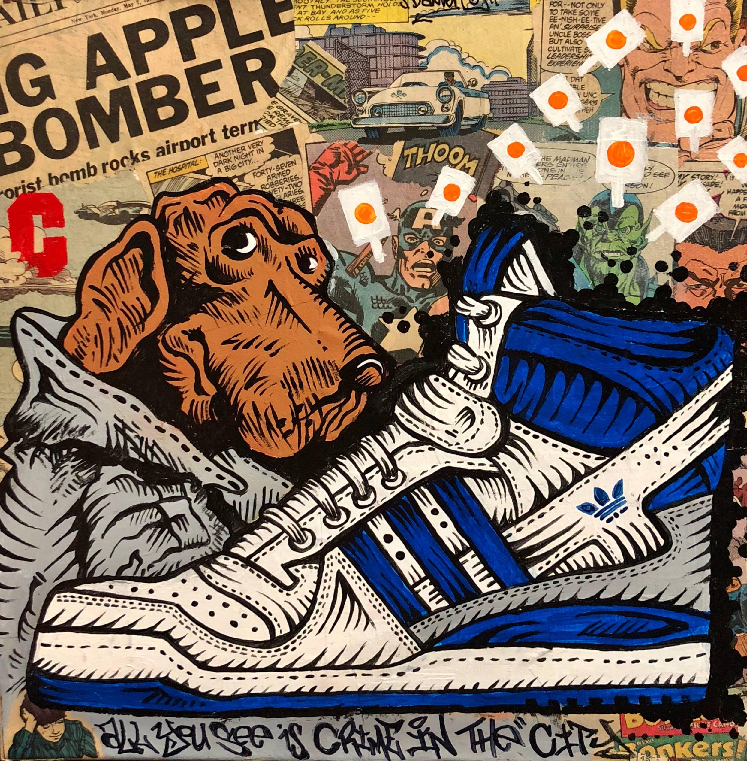 McGruff - Painting by Damon Johnson