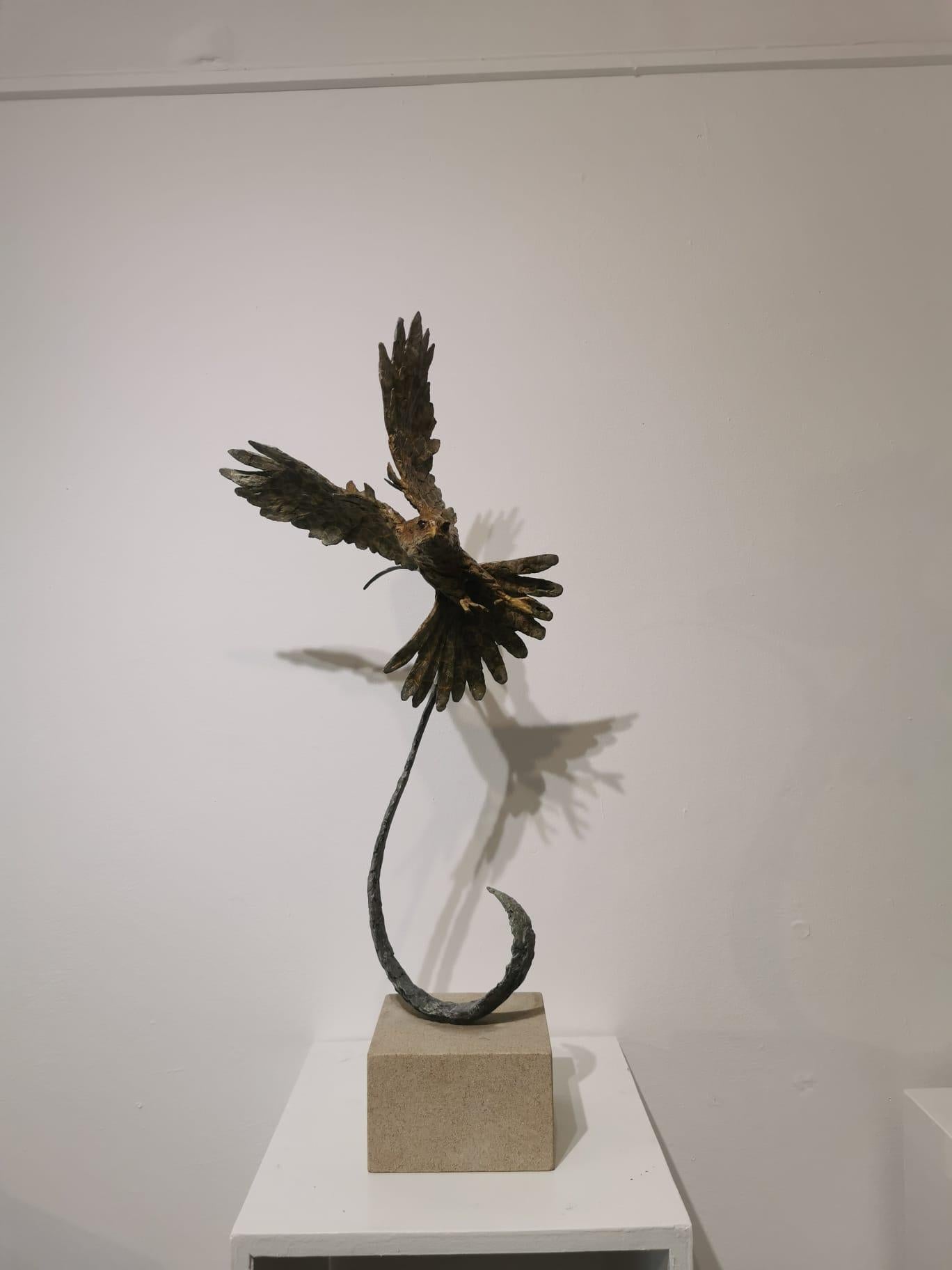 Merlin Approach an original Bronze sculpture - Contemporary Sculpture by Damon Price