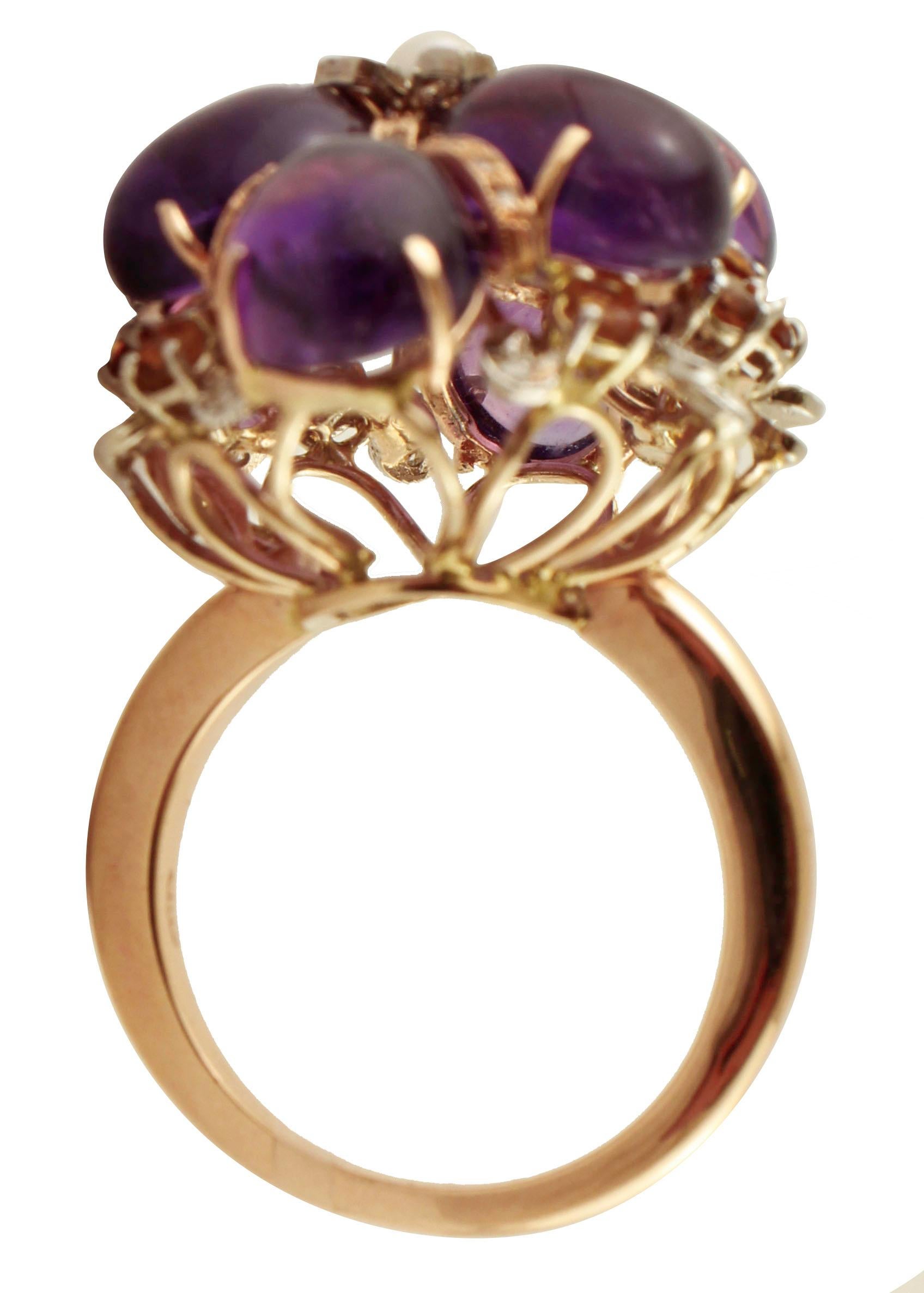 amethyst and yellow topaz ring