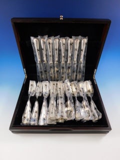 Dampierre by Ercuis Silverplate Flatware Set 8 Dinner Service 34 Pcs French New