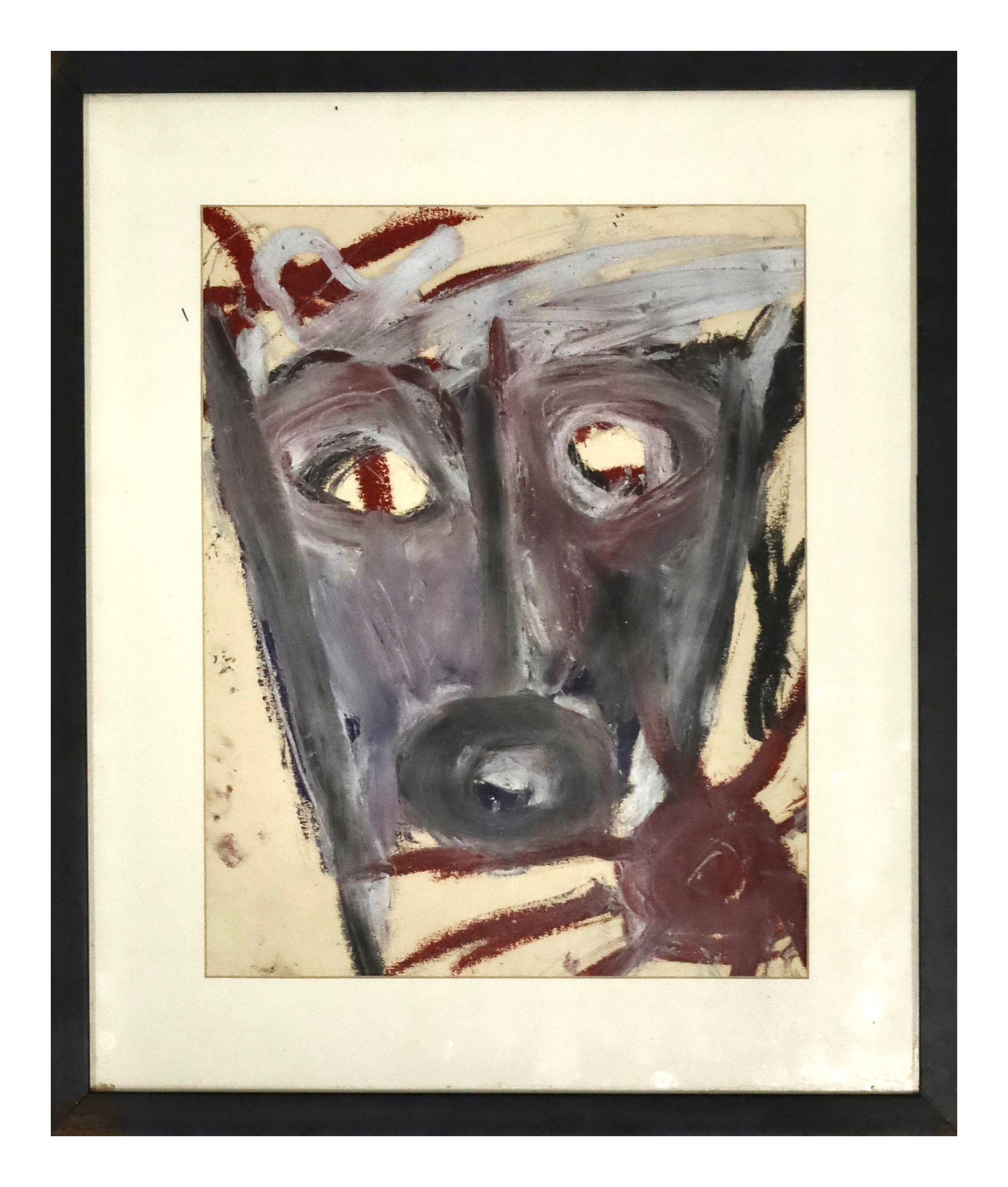 Dan Asher Figurative Print - Skull face series