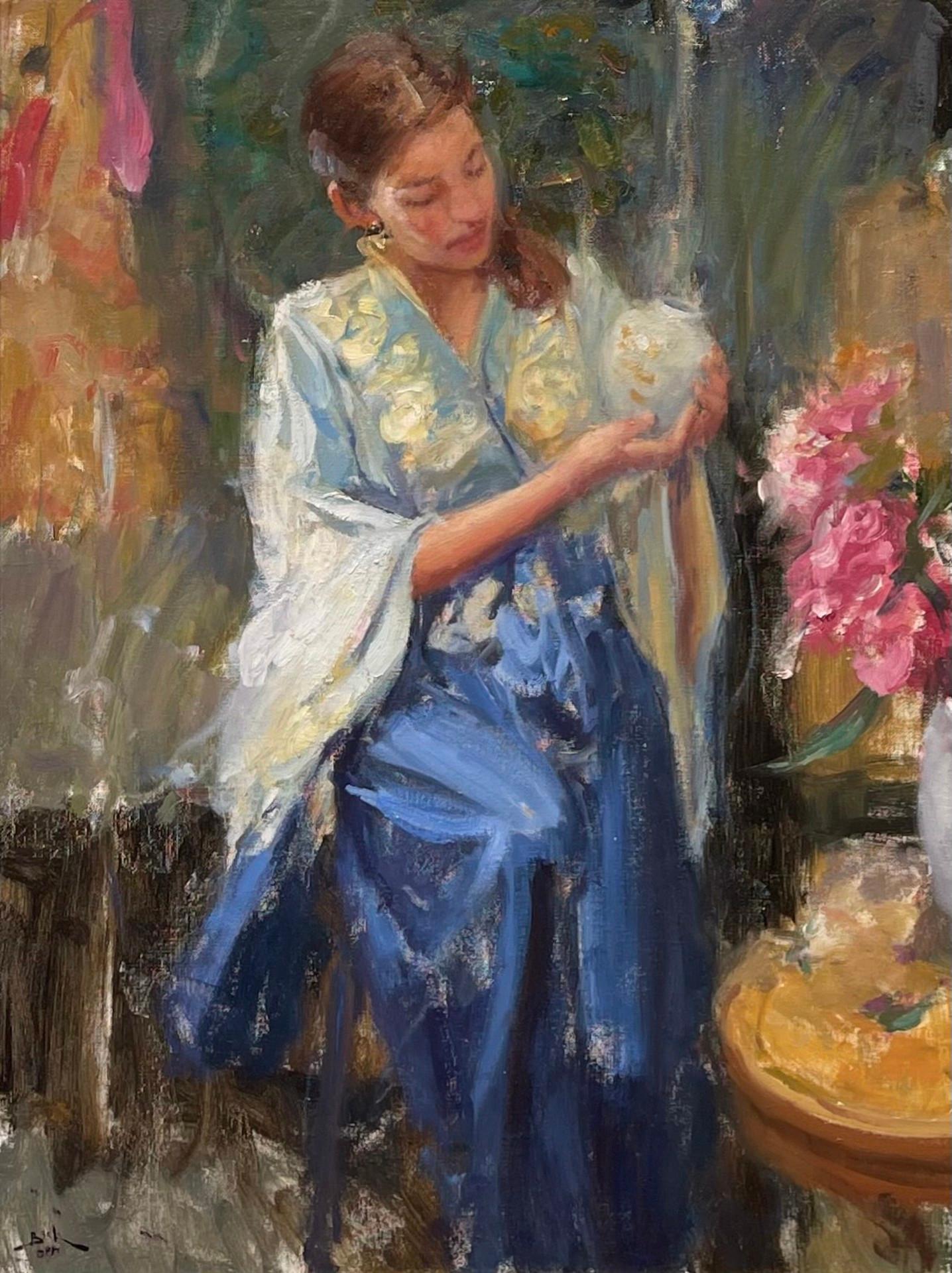 Dan Beck Figurative Painting - The Gift