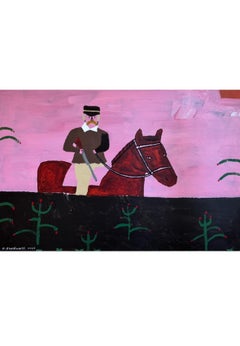 Berry Hunter, Original painting, portrait, Landscape, Horses