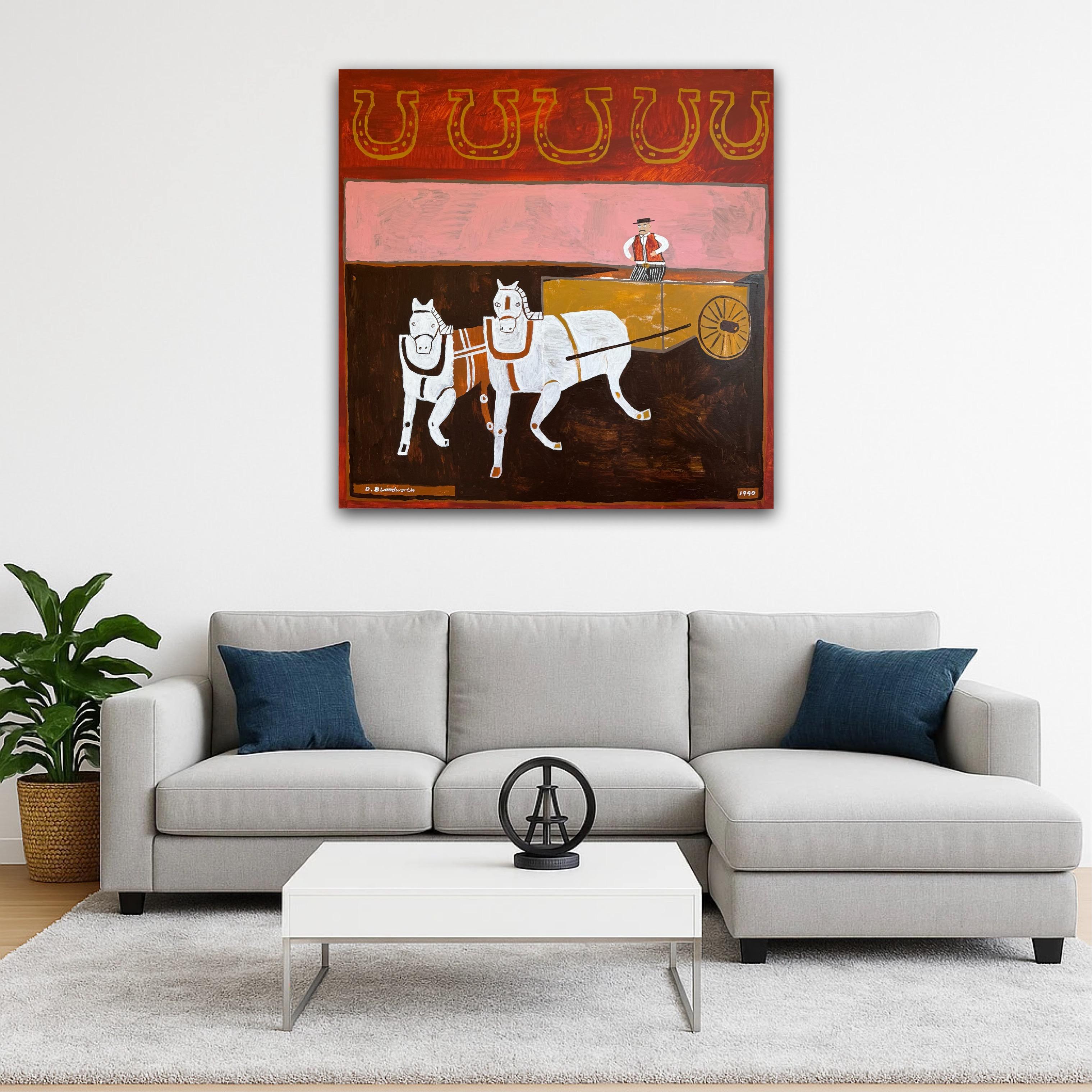 Lucky for you ist eine Ode an den Menschen, den man liebt, und den Wunsch, wieder mit ihm zusammen zu sein. Norfolk, England im Herbst.

ZUSÄTZLICHE INFORMATIONEN:
Acrylfarbe, Leinwand, Zeichenkohle auf Leinwand
100 H x 100 B x 4 T cm (39,37 x 39,37