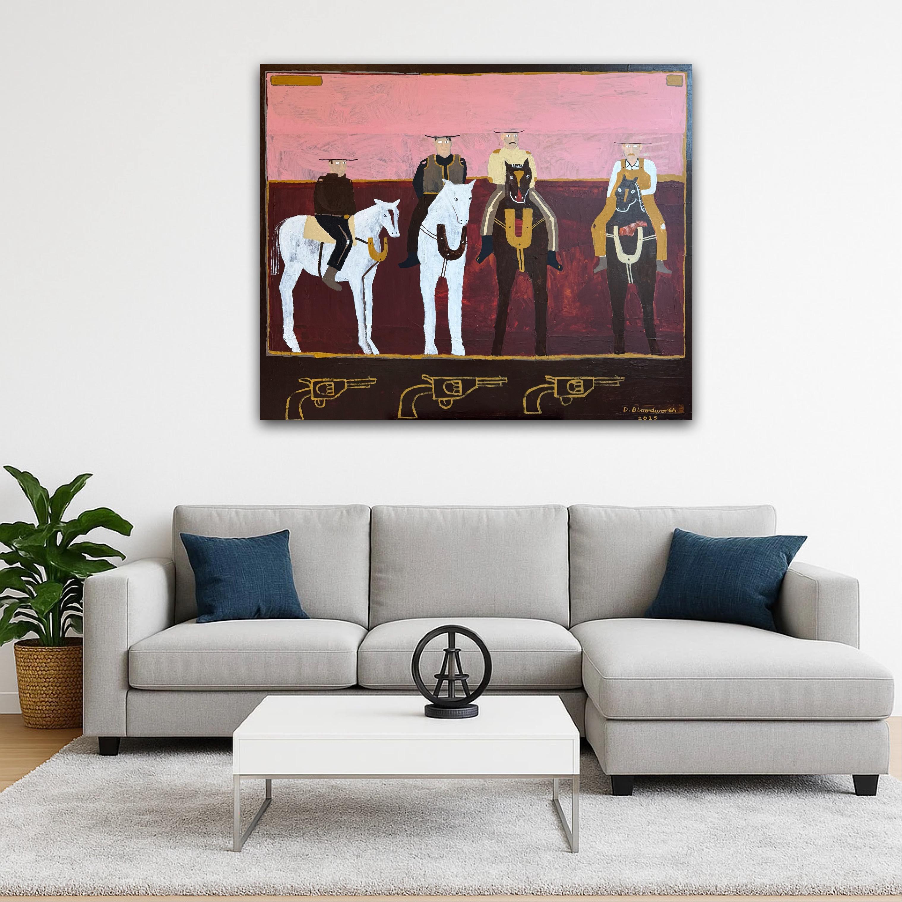 Sharp Shooter For You, peinture originale, portrait, paysage, chevaux en vente 1