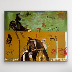 Souther Summers, Original painting, Cowboys, Landscape, Horses