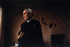 Georgia O'Keeffe Holding Chama River Stone