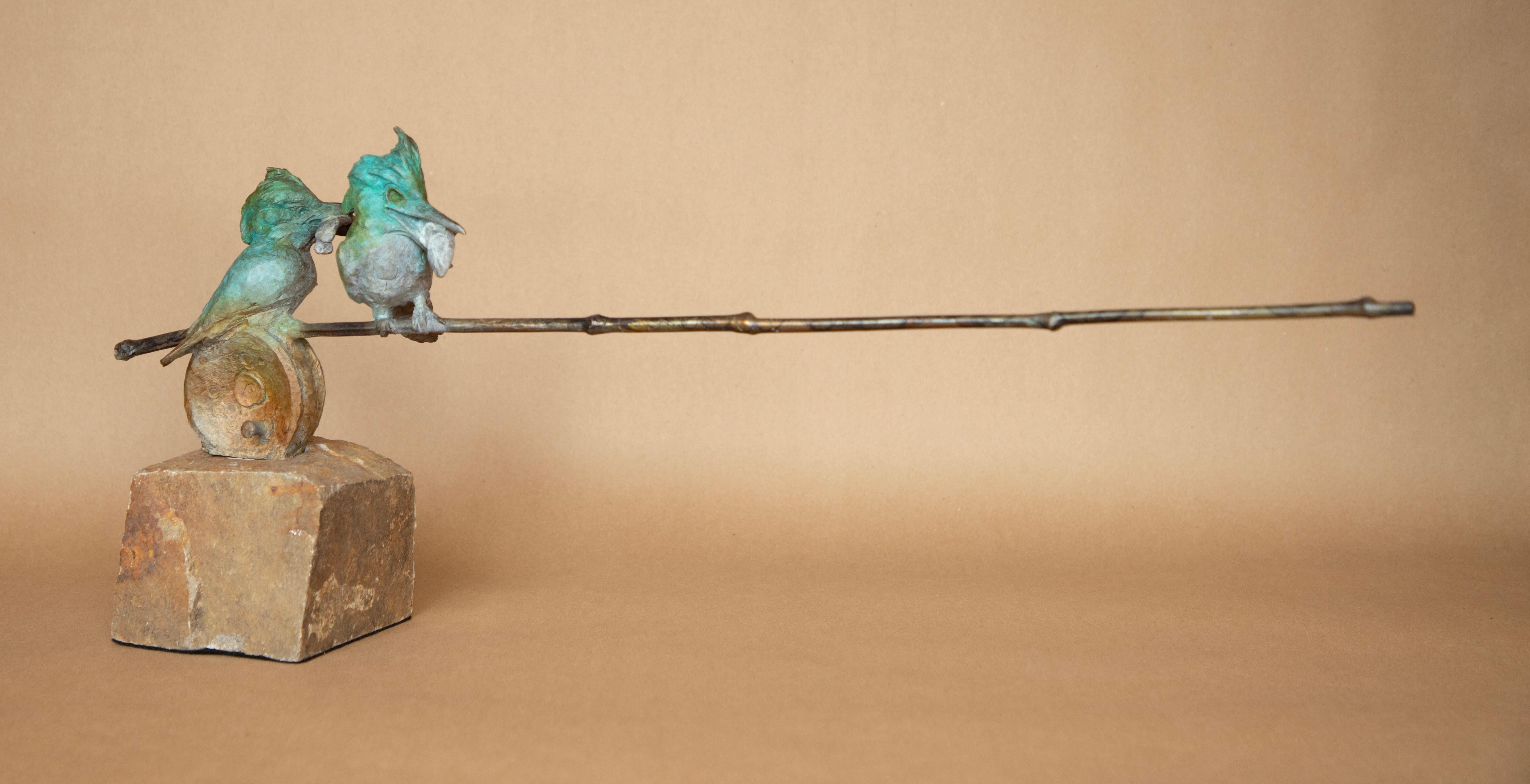 Re Pescatori - Sculpture Realismo di Dan Chen