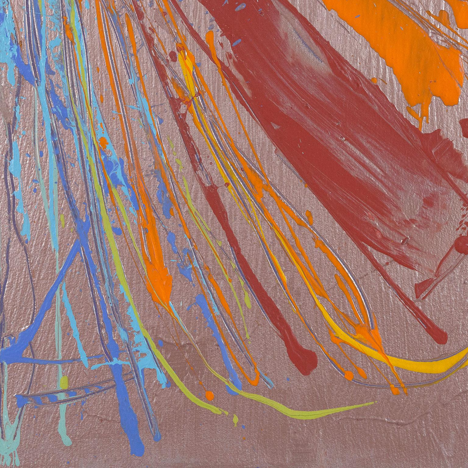 Estate indiana - Abstract Painting Marrone di Dan Christensen