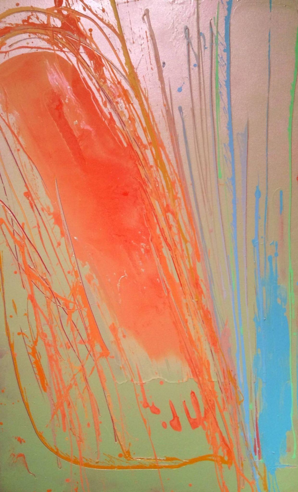 Dan Christensen Abstract Painting - Kula Sunrise