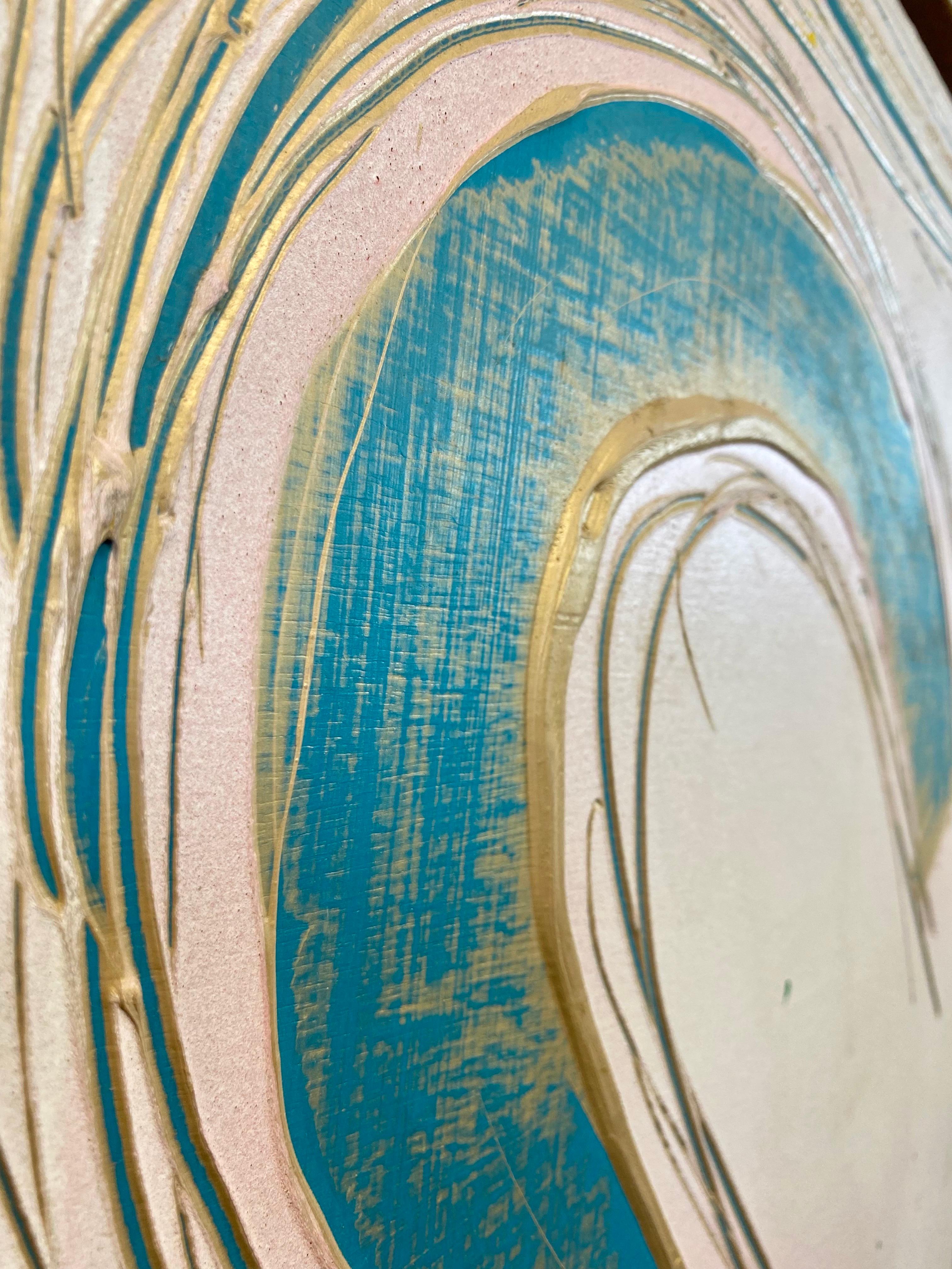 The Letter “S”, 1991 Scrape Painting, Hamptons Artists & Writers Softball Game en venta 5