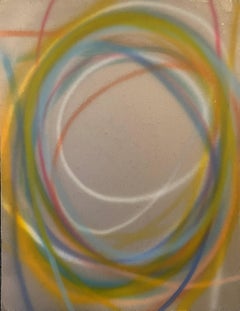 "Untitled," Dan Christensen, Abstract Expressionism, Spiral Spray Paint