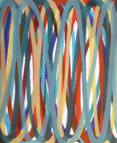 Vintage Abstract Print, Poster on Board by Dan Christensen