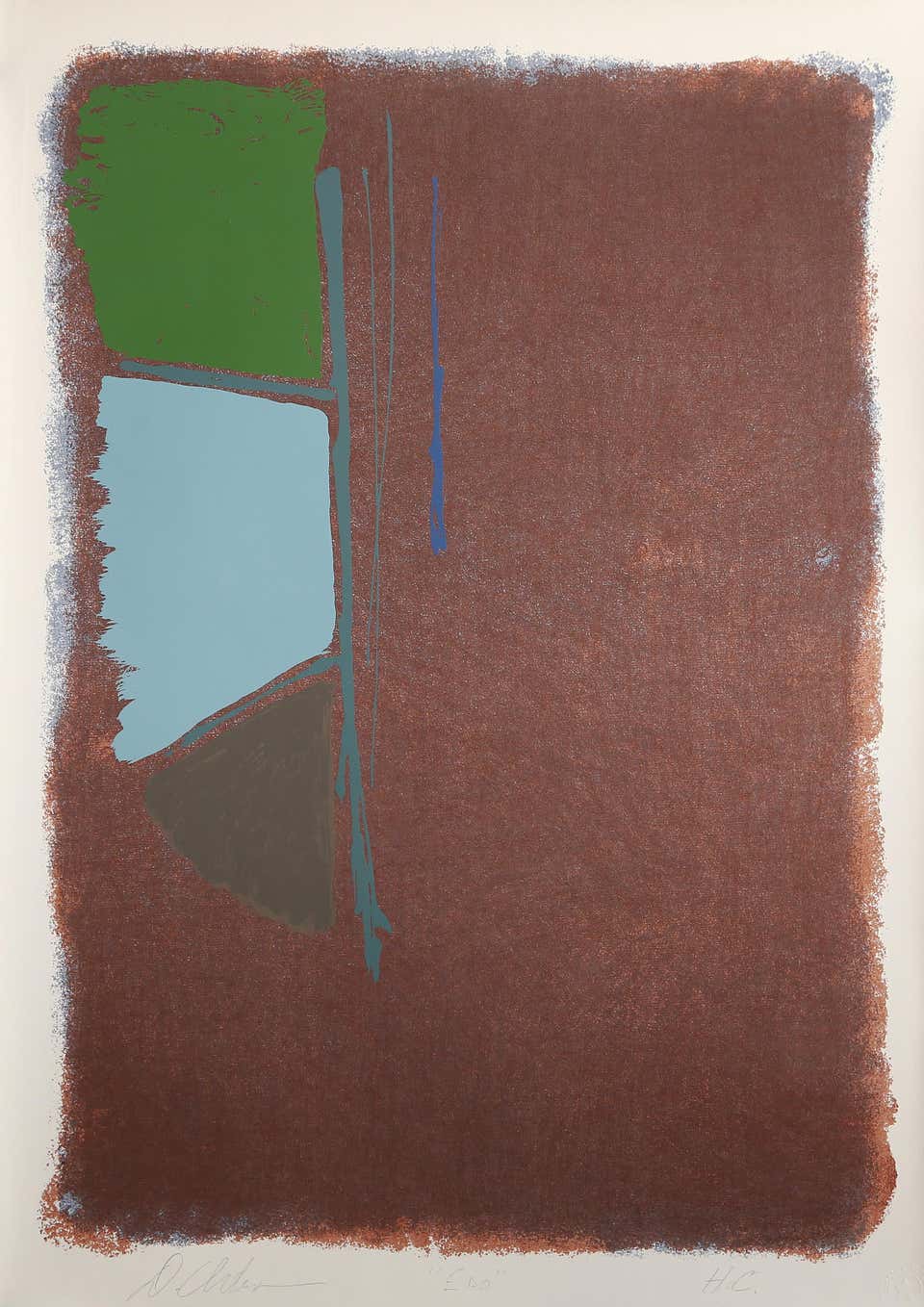 Edo, Abstract Expressionist Screenprint by Dan Christensen