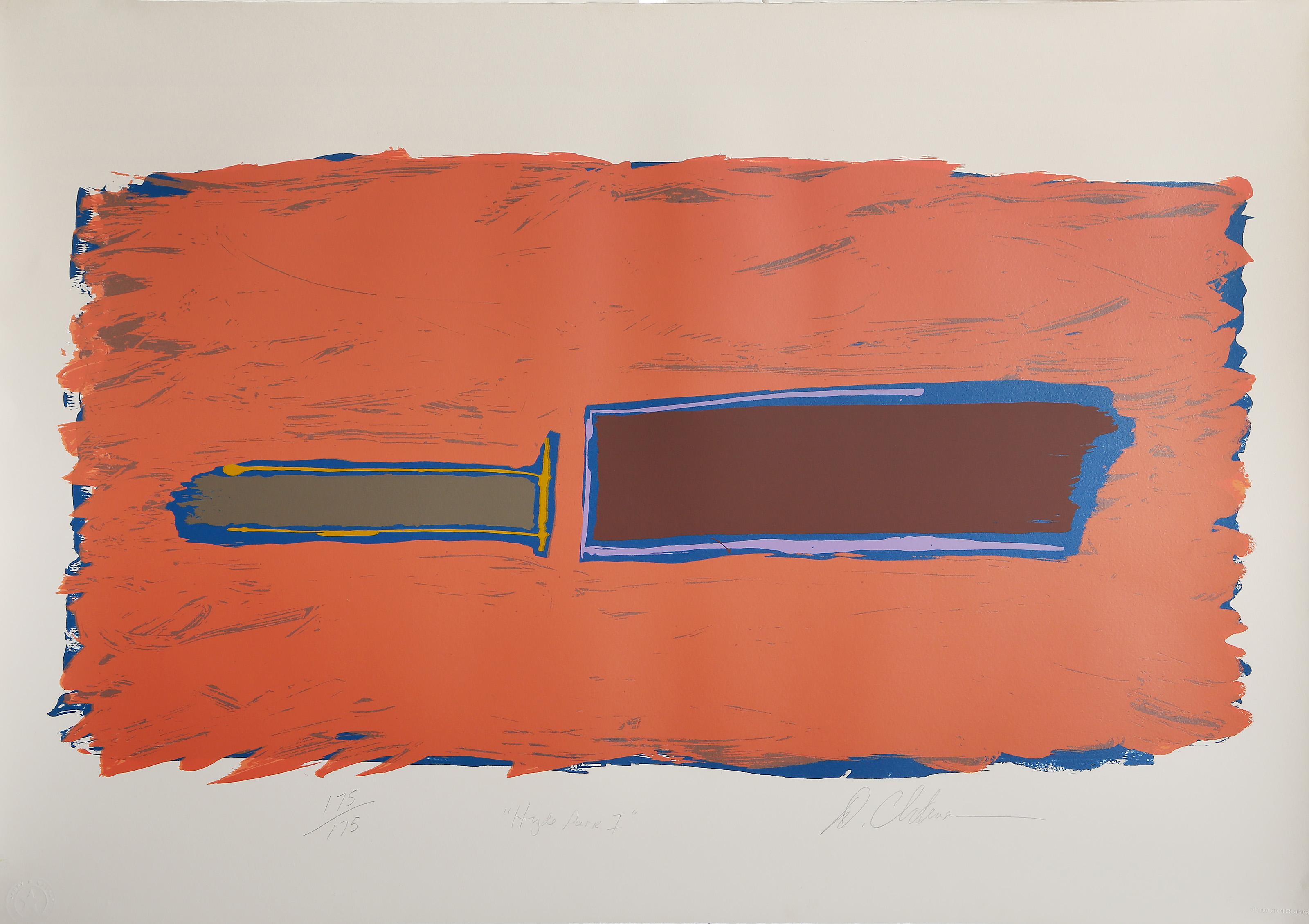 Hyde Park I, serigrafia espressionista astratta di Dan Christensen in vendita 1