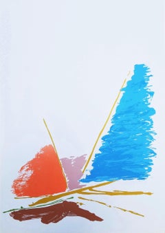 Illinois /// Expressionniste abstrait Dan Christensen, sérigraphie d'art minimaliste