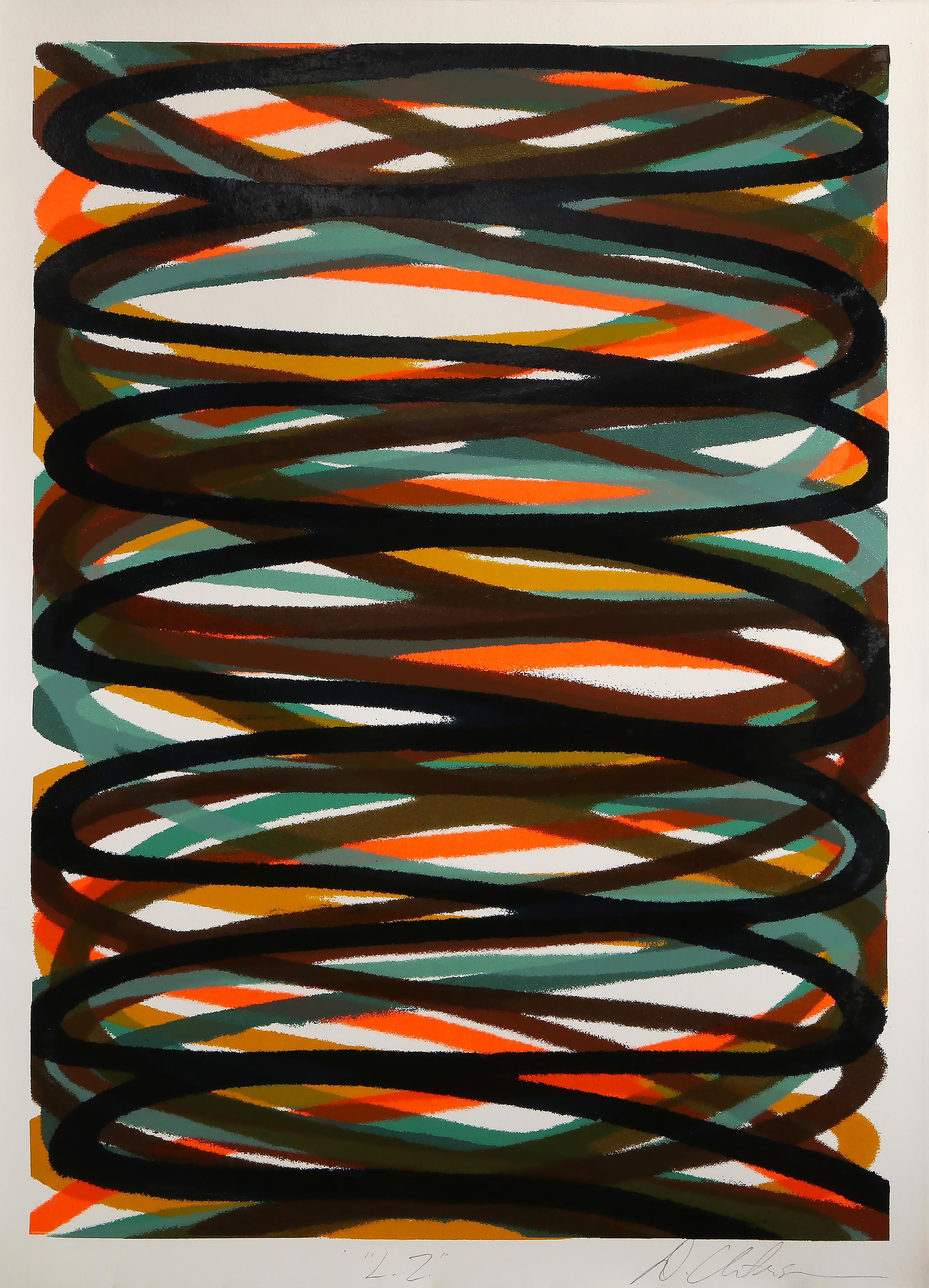 LZ, serigrafía abstracta de Dan Christensen