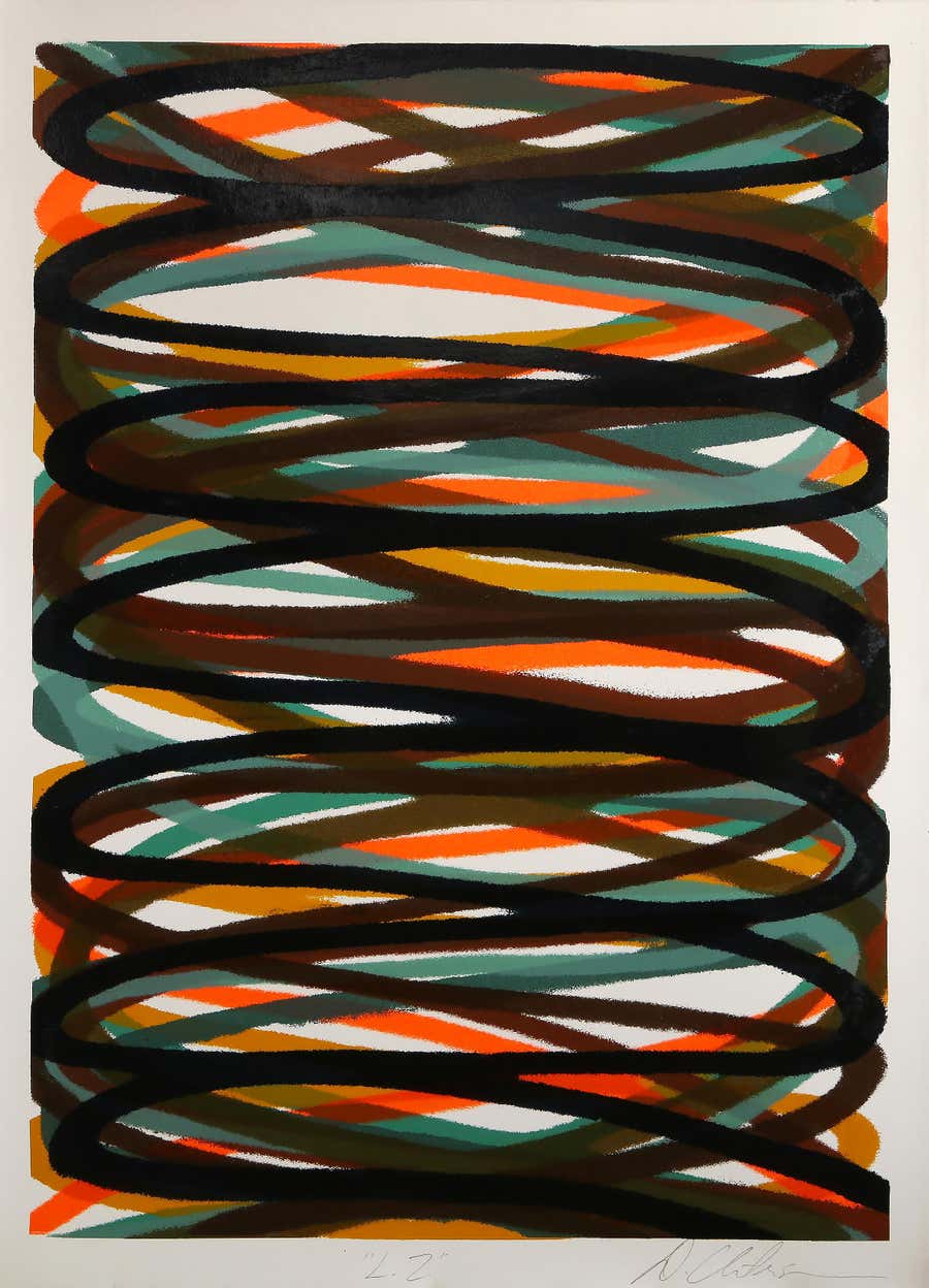 LZ, Abstract Screenprint by Dan Christensen