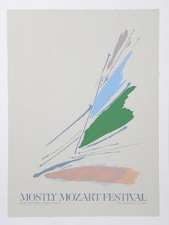 Mostly Mozart Festival, Signed Abstract Lithograph by Dan Christensen