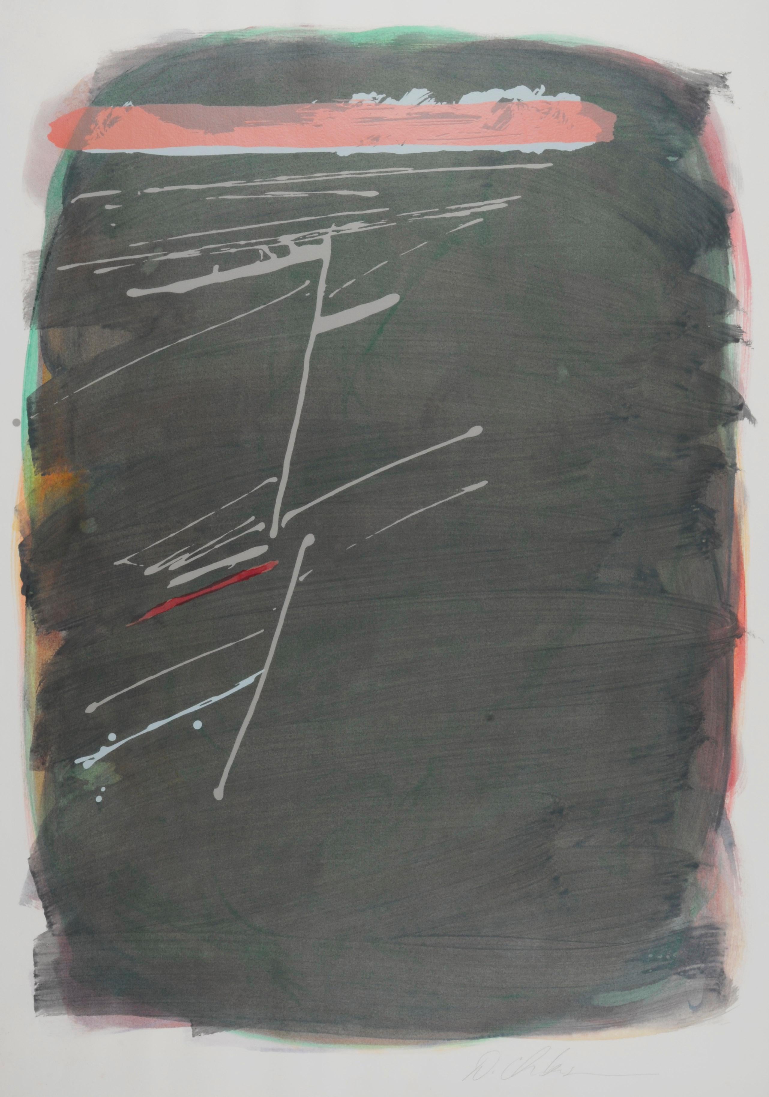 Dan Christensen Abstract Print - Untitled
