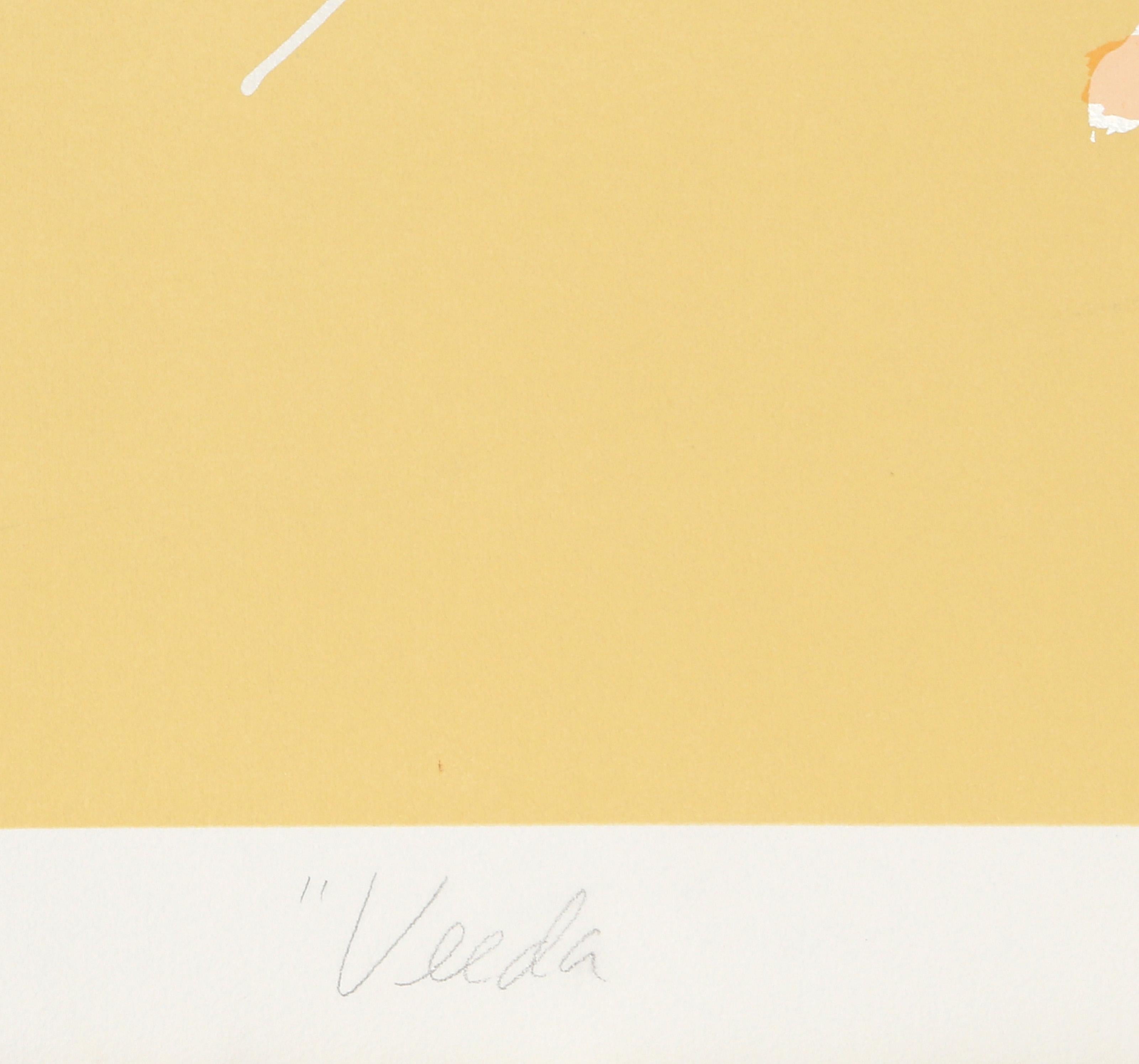 Veeda, Abstrakter geometrischer Siebdruck von Dan Christensen im Angebot 1
