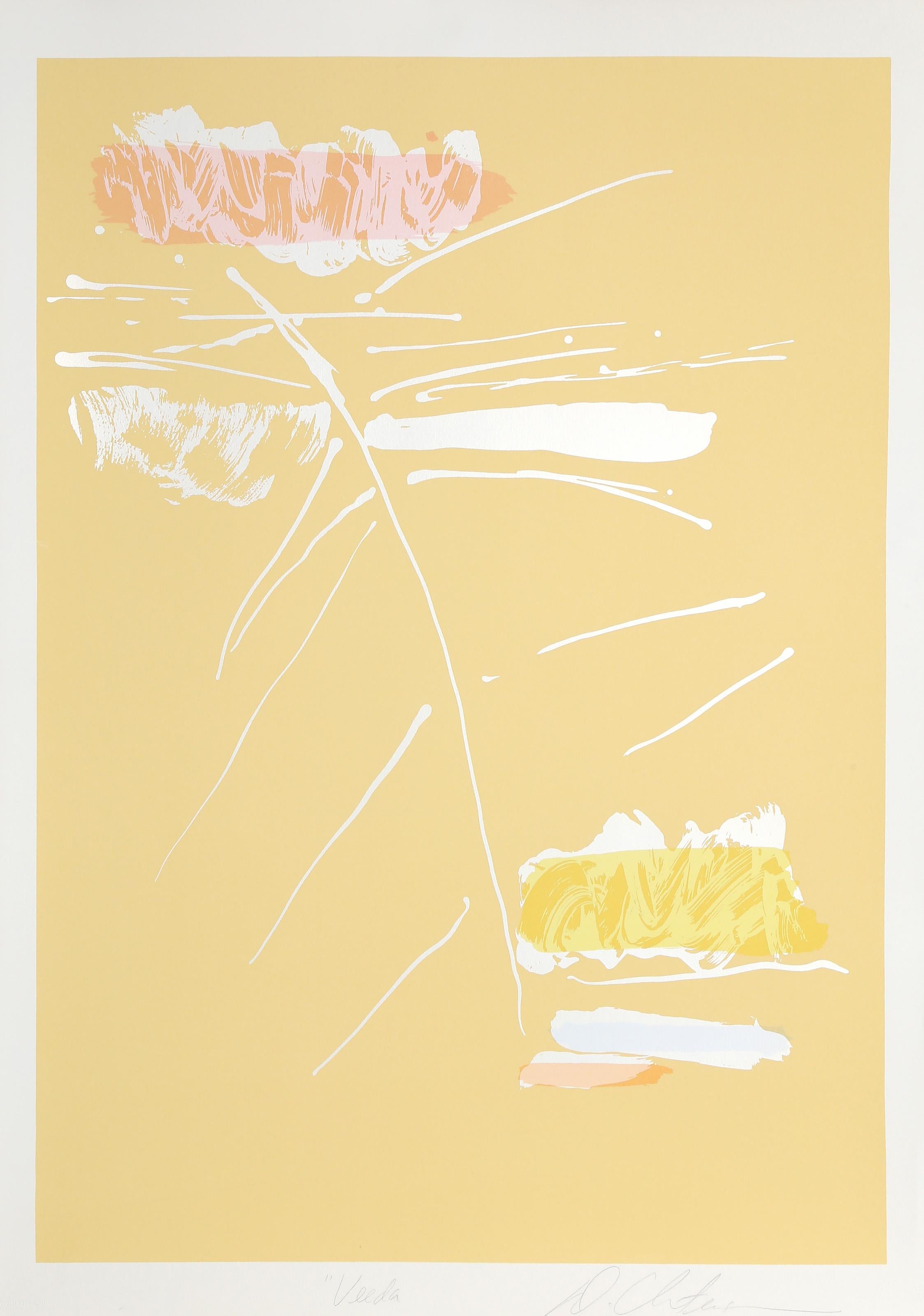 Dan Christensen, Amerikaner (1942 - 2007) - Veeda, Jahr:  1979, Medium:  Siebdruck, signiert, nummeriert und betitelt mit Bleistift, Auflage:  145, Bildgröße:  38,5 x 27 Zoll, Größe:  42 x 30 in. (106,68 x 76,2 cm), Verlag:  Falconer Limited