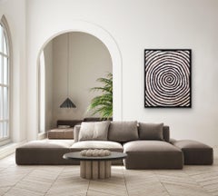 Dan Colen “Va Va Va Vorticism”  2008 chewing gum painting - abstract op art