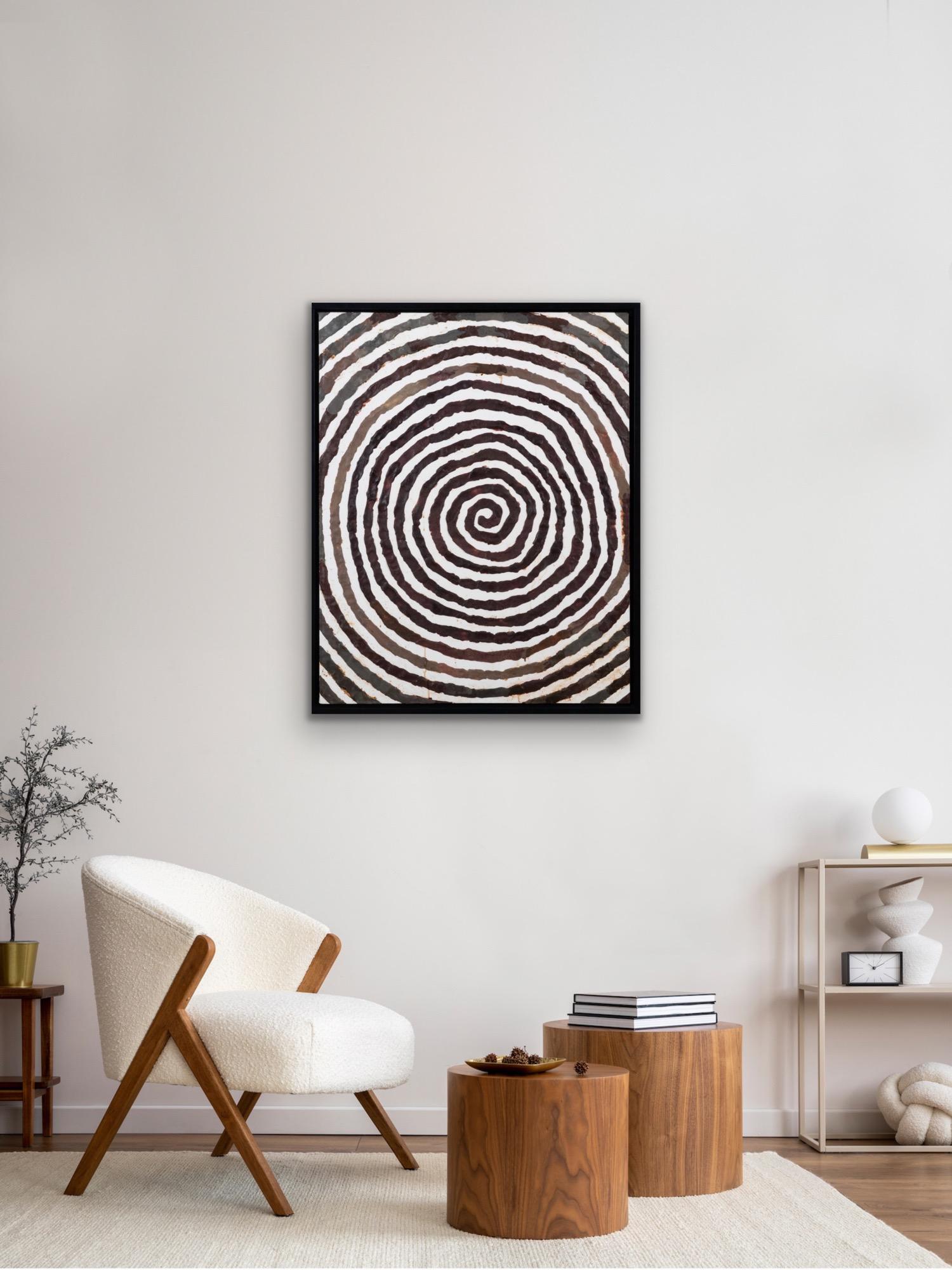 Dan Colen Va Vorticism  2008 Zwingendes Gummigemälde – abstrakte Op-Art im Angebot 3