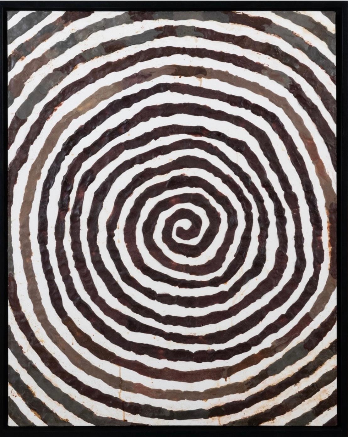 Dan Colen Va Vorticism  2008 Zwingendes Gummigemälde – abstrakte Op-Art im Angebot 4