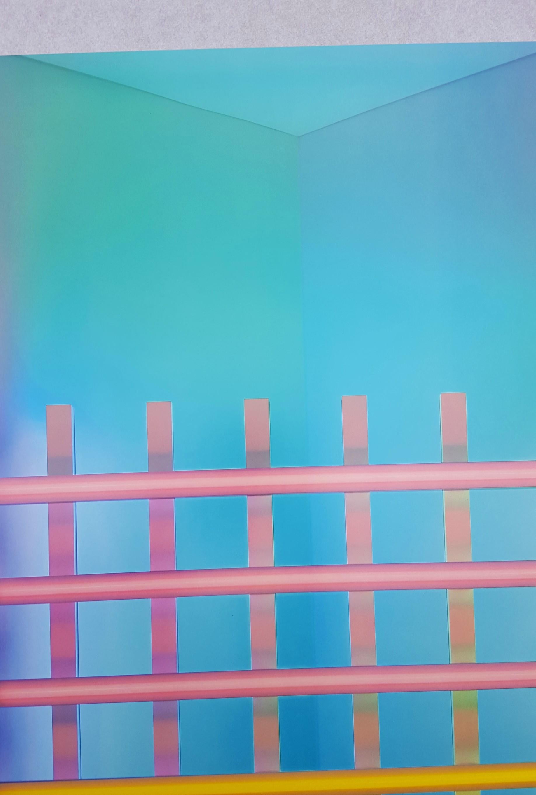 Dan Flavin: A Retrospective Poster /// Contemporary Abstract Light Sculpture Art in vendita 5