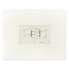 Dan Flavin, For a pair of curvilinear walls - Signed Etching, Minimalism