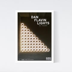Dan Flavin, Lights, 2013 Museum Exhibition Poster Kunst Museum St. Gallen