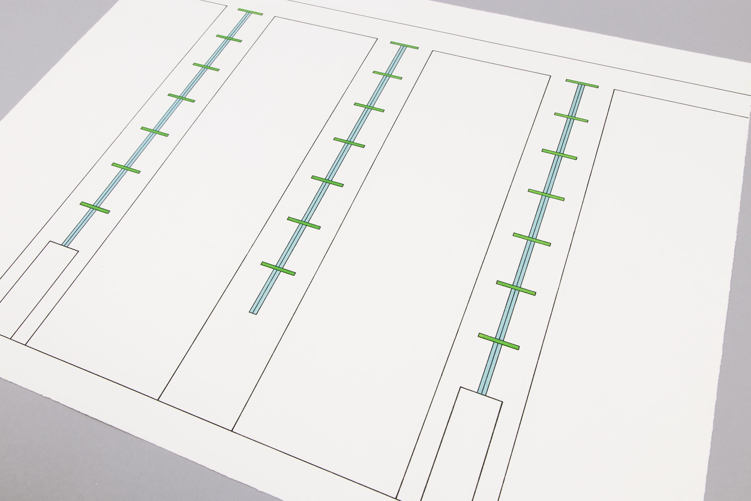 Dan Flavin, Untitled (Sheet 10 from Projects 1963-1995), Minimalism, Abstract 1