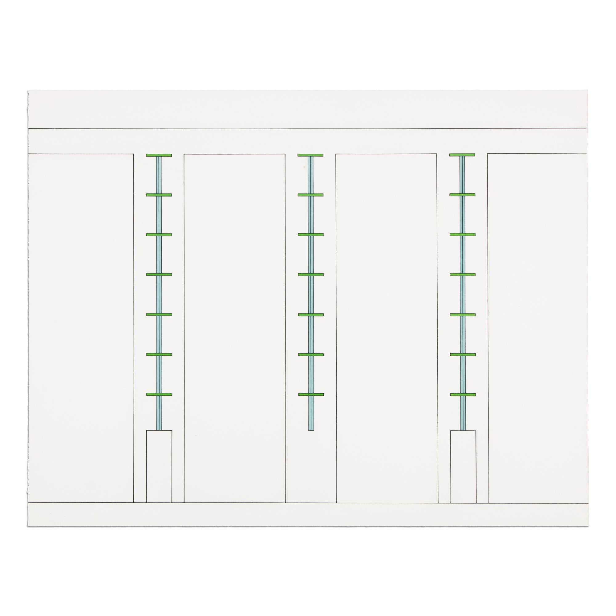 Dan Flavin (American, 1933-1996)
Untitled (Sheet 10 from Projects 1963-1995), 1997
Medium: Etching and aquatint on rag paper
Dimensions: 52.1 × 66 cm (20 1/2 × 26 in)
Edition of 36: Estate-signed and numbered by Stephen Flavin (Dan Flavin’s son),