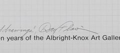 Rare Albright Knox museum poster (hand signed and inscribed to renowned curator)