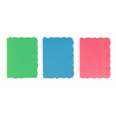 Untitled, Triptych, 3 Aquatints, Minimalism, 20th Century Abstract Art