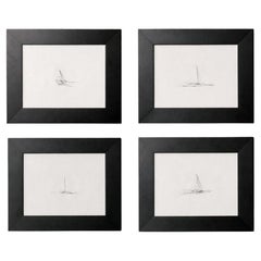 Lithographies abstraites de Dan Flavin Art moderne du milieu du siècle Ensemble de quatre lithographies