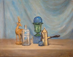 Gazelle, peinture, huile sur toile
